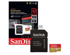   Sandisk 32GB SD micro ( SDXC Class 10) Extreme UHS-I V30 memória kártya adapterrel 