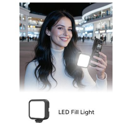 SJCAM C400  LED lámpa oldalsó csatlakoztatásához (adapterrel)