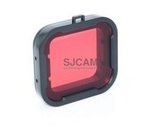   Színszűrő lencse SJCAM SJ6 kamerához (kameraházra) - piros