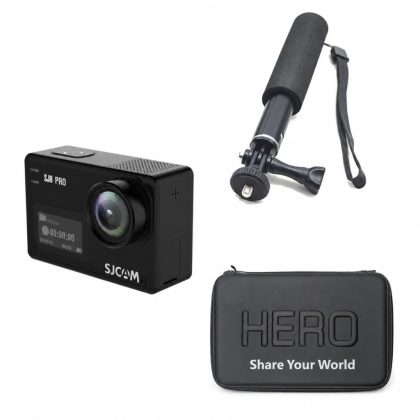 SJCAM SJ8 Pro sportkamera szett monopoddal AJÁNDÉK TÁSKÁVAL