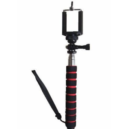 Monopod for sports camera and mobile phone 