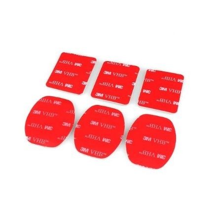 Adhesive sheets for sports cameras (3 pcs for straight feet, 3 pcs for curved feet) sjgp-17 